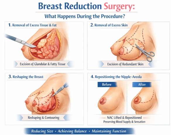 Breast reduction surgery
